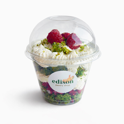 Шпинат малина у скланці