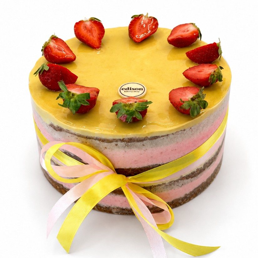 Strawberry-Banana Cake