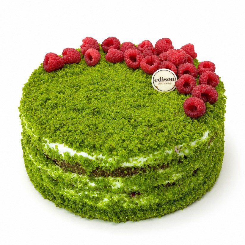 Spinach & Raspberry Cake Spinach & Raspberry Cake